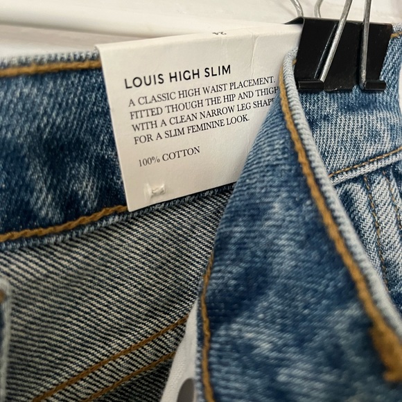 SOLD EB NWT B Sides Louis High Slim Denim Blue Jeans sz 24 - Picture 6 of 9